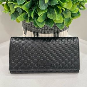 Gucci GG Guccissima Monogram Leather Long Wallet